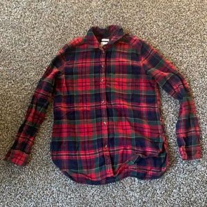 American Eagle Multi-Colored Boyfriend Fit Flannel